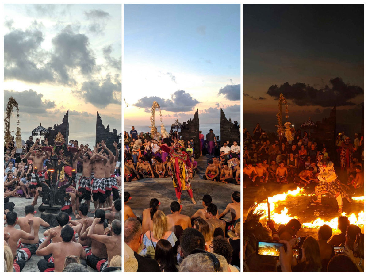 Nonton Pertunjukan Tari Kecak di Pura Uluwatu Bali
