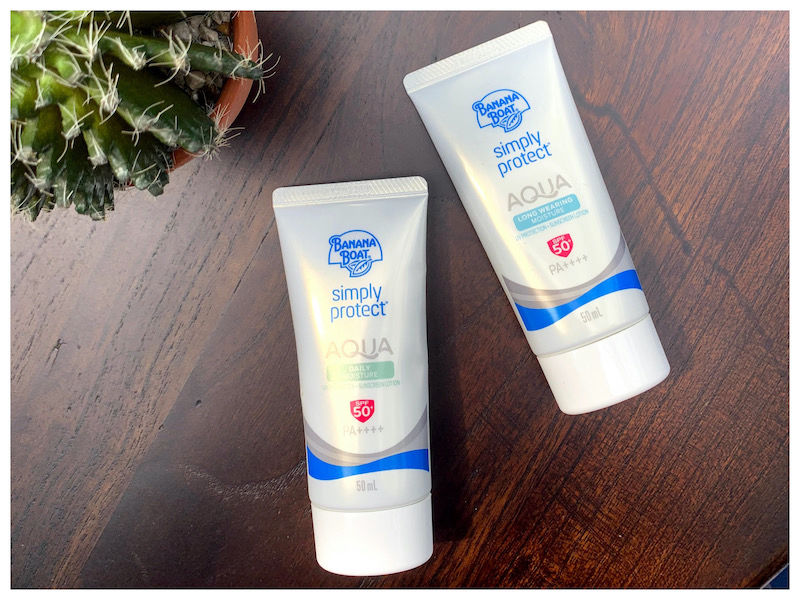 [Review] Sunscreen Banana Boat Simply Protect Aqua Daily dan Long Wearing Moisture